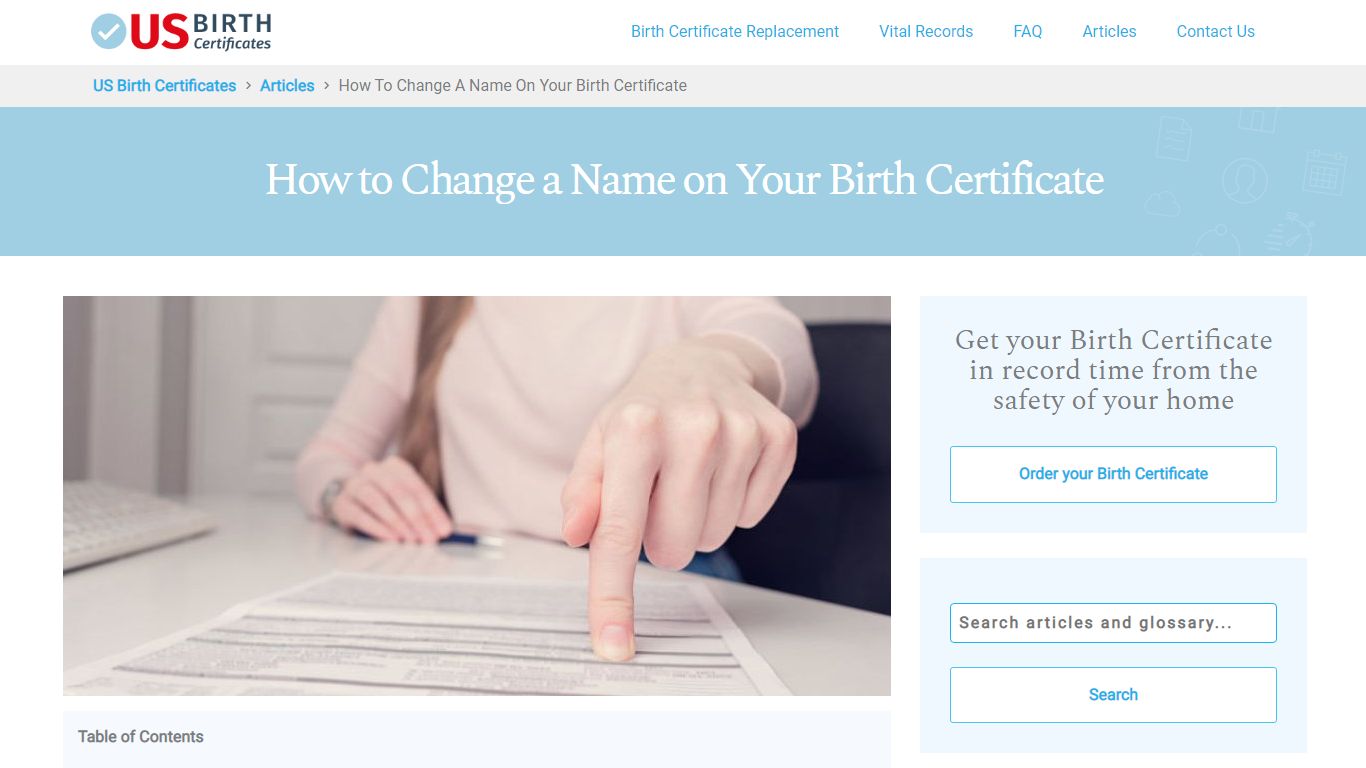 How to Change a Name on Your Birth Certificate
